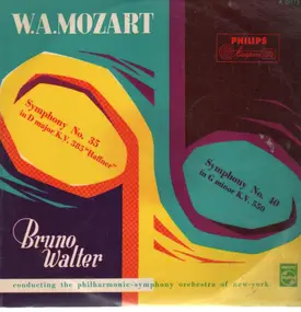 Wolfgang Amadeus Mozart - Symph No.35 in D major, No.40 in G minor,, Bruno Walter, philh symph orch, NY