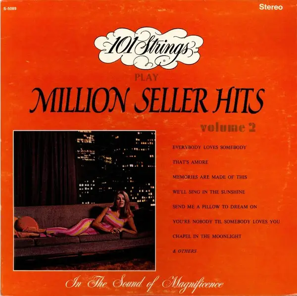 101 STRINGS - 101 Strings Play Million Seller Hits Volume 2 - LP