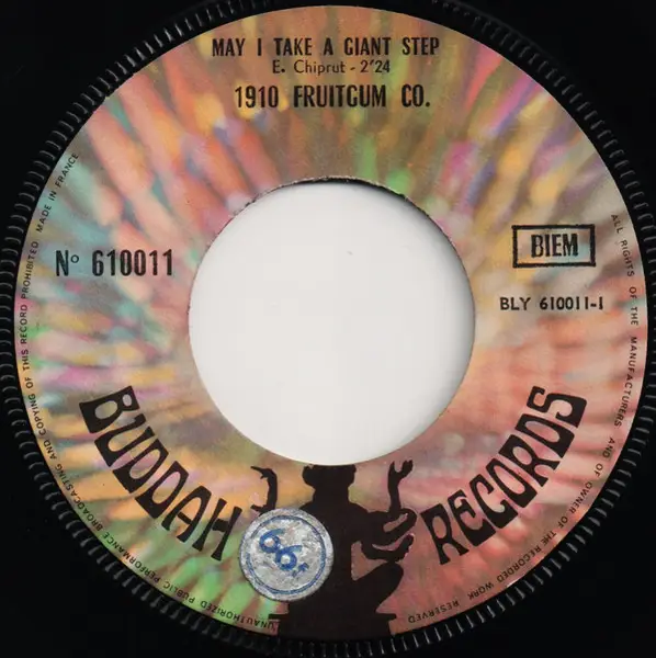 1910 FRUITGUM COMPANY - May I Take A Giant Step (COMPANY SLEEVE) - Disque 45T x 1