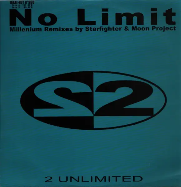 2 UNLIMITED - No Limit (Millennium Remixes) - Disque Maxi x 1