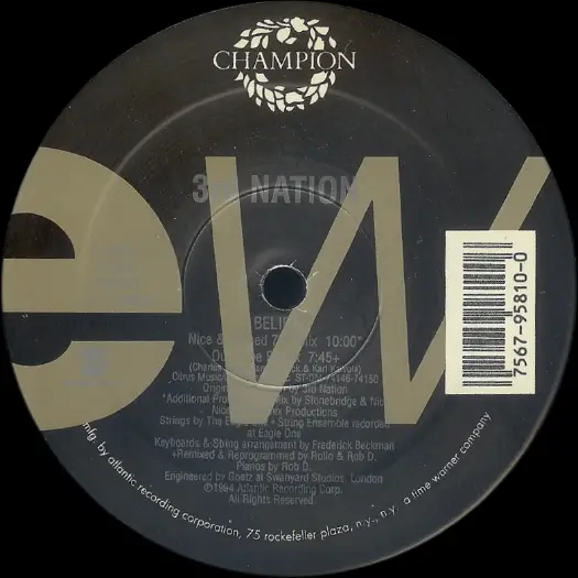 3RD NATION - I Believe - 12 inch x 1