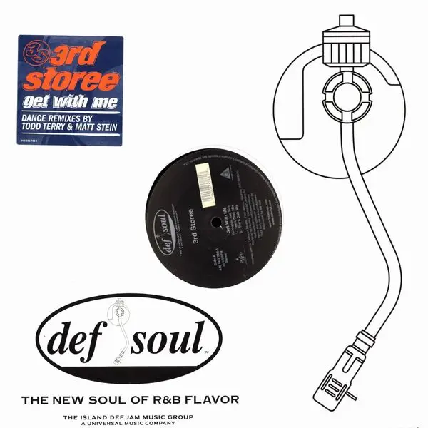 3RD STOREE - Get With Me (STILL SEALED) - Disque Maxi x 1