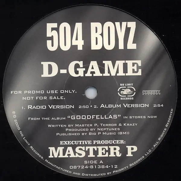 504 BOYZ - D-Game - Disque Maxi 45T