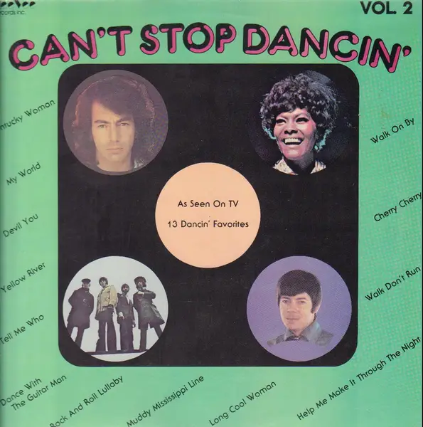 60's Pop/ Easy Listening Sampler Can't Stop Dancin' Vol. 2