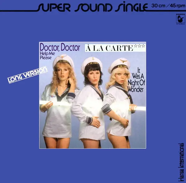 A LA CARTE - Doctor Doctor Help Me Please (Long Version) - Disque Maxi x 1