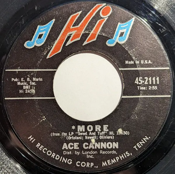 ACE CANNON - More - Disque 45T x 1