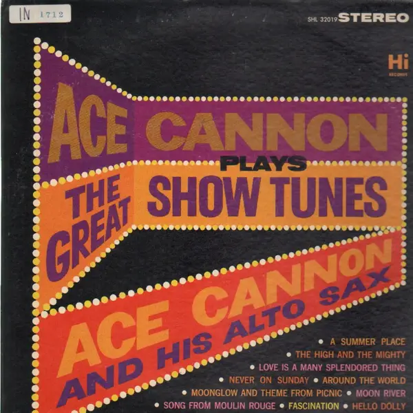 ACE CANNON - Ace Cannon Plays The Great Show Tunes - Disque 33T