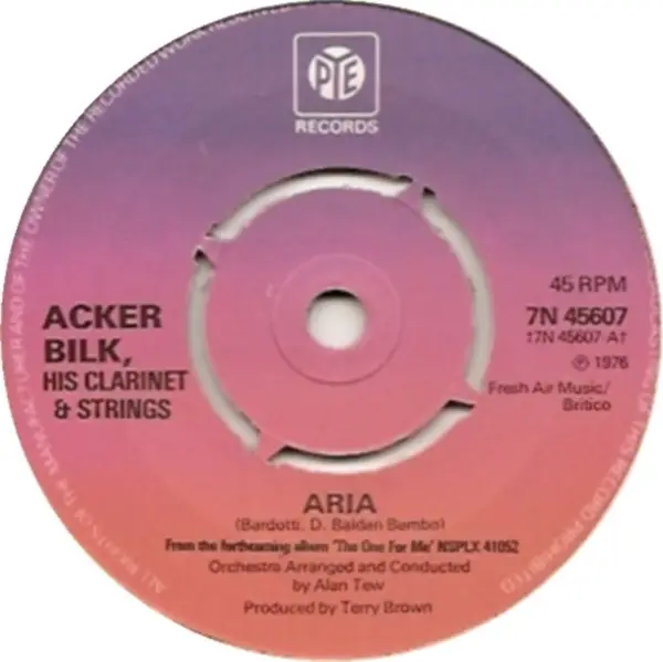 Acker Bilk His Clarinet And Strings Aria