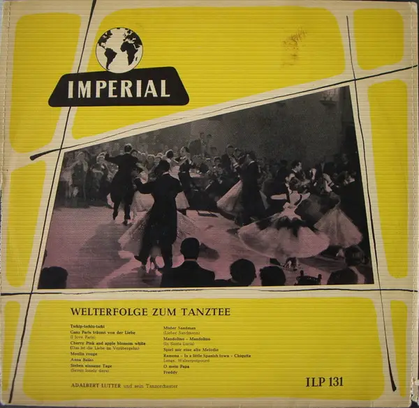 ADALBERT LUTTER MIT SEINEM ORCHESTER - Welterfolge Zum Tanztee - Disque 25 cm