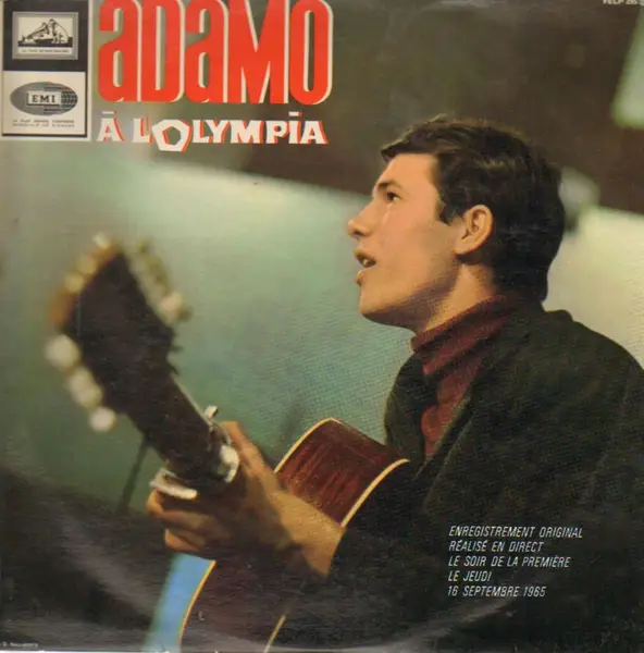 ADAMO - Adamo À L'Olympia - Disque 33T