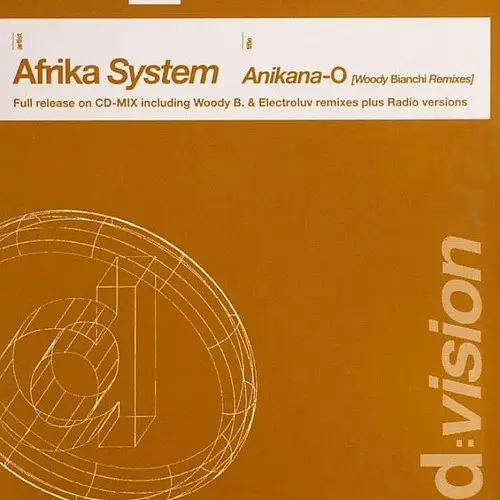 AFRIKA SYSTEM - Anikana-O (Woody Bianchi Remixes) (PROMO CARDBOARD.) - CD single