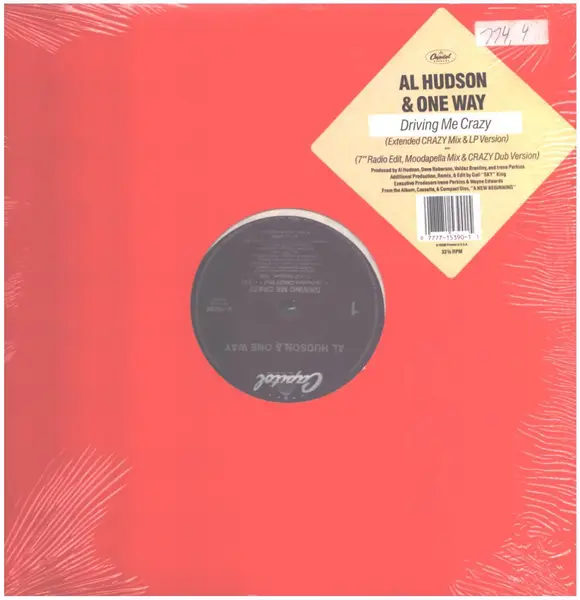 AL HUDSON & ONE WAY - Driving Me Crazy - Disque Maxi x 1