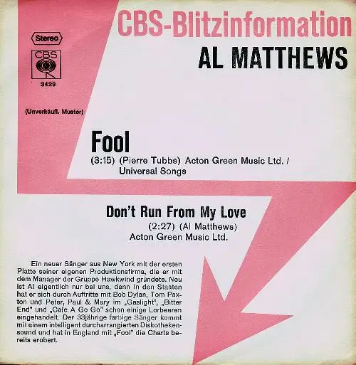 Al Matthews Fool (PROMO)