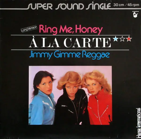 À LA CARTE - Ring Me, Honey (Long Version) - Disque Maxi x 1