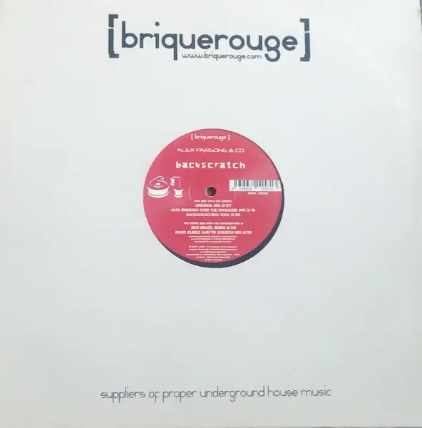 ALEX PARSONS & CRAIG DRENNAN - Backscratch - 12 inch x 2