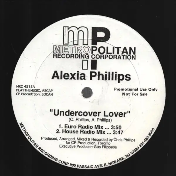 ALEXIA PHILLIPS - Undercover Lover - Disque Maxi x 1