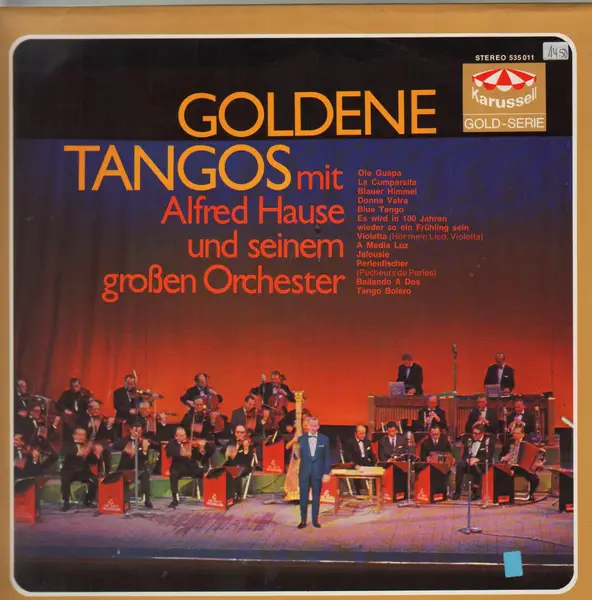 ALFRED HAUSE UND SEIN GROSSES TANGO-ORCHESTER - Goldene Tangos - LP