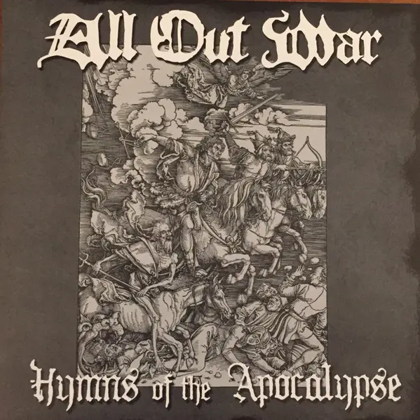 ALL OUT WAR - Hymns Of The Apocalypse (POSTER, GREEN MARBLED) - 7inch x 1