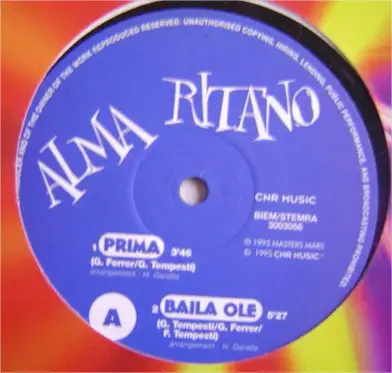 ALMA RITANO - Prima - 12 inch x 1