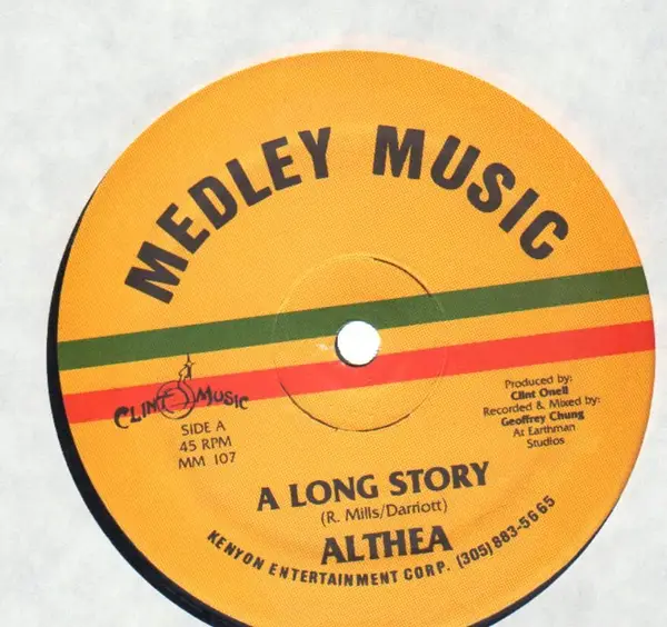ALTHEA FORREST - A Long Story - 12 inch x 1