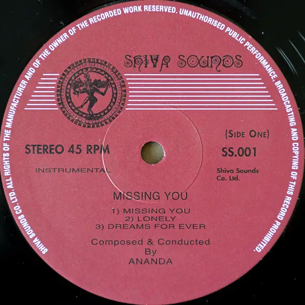 Ananda Shankar Missing You