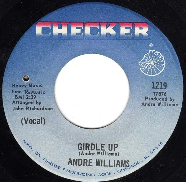 ANDRE WILLIAMS - Girdle Up - Disque 45T x 1