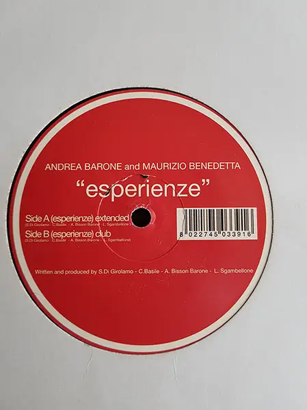 ANDREA BARONE , MAURIZIO BENEDETTA - Esperienze (EP) - 12 inch x 1