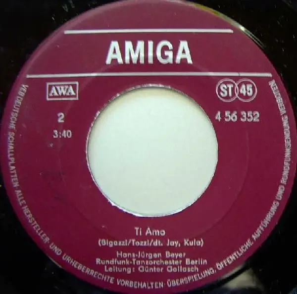 Andreas Holm / Hans-Jürgen Beyer Amore Mio / Ti Amo