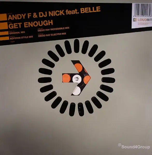 ANDY F & DJ NICK FEAT. BELLE ERSKINE - Get Enough - 12 inch x 1