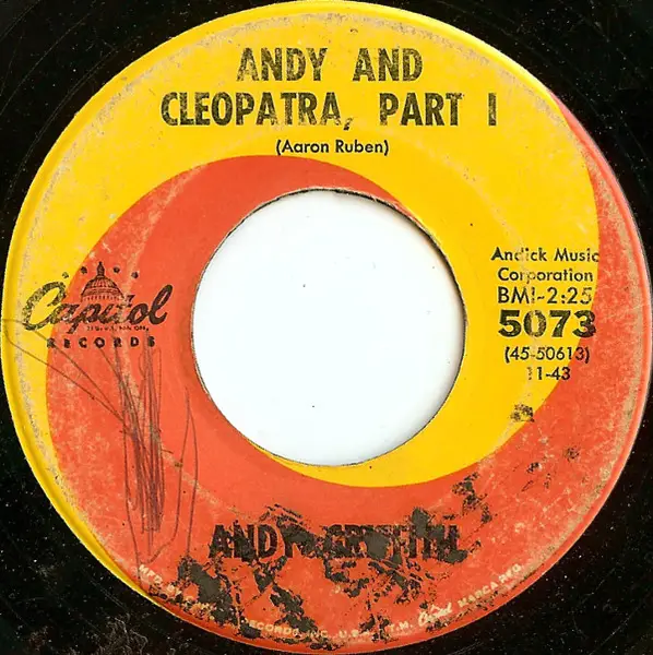 ANDY GRIFFITH - Andy And Cleopatra - 7inch x 1