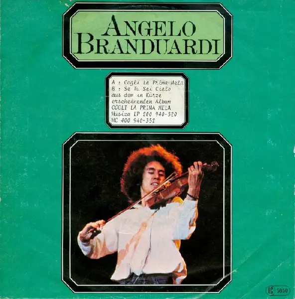 ANGELO BRANDUARDI - Cogli La Prima Mela - Disque 45T x 1