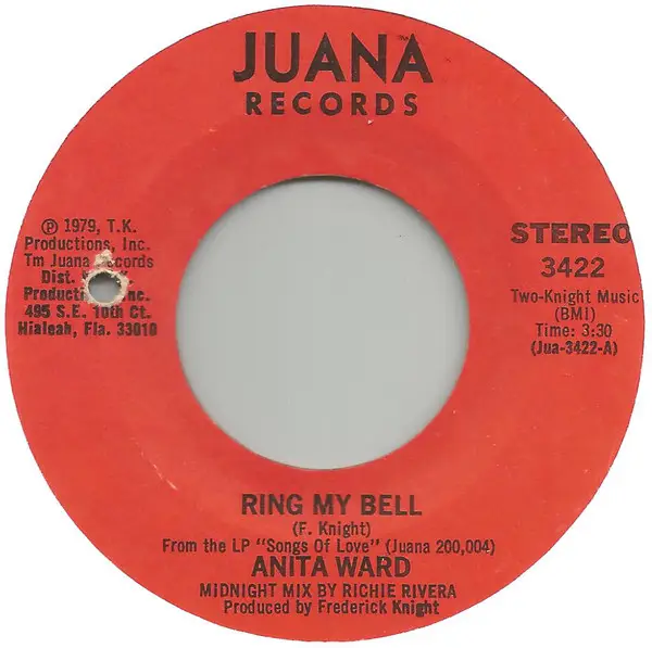 ANITA WARD - Ring My Bell / If I Could Feel That Old Feeling Again - 7inch x 1
