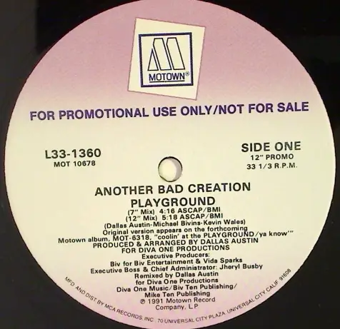 ANOTHER BAD CREATION - Playground - Disque Maxi x 1