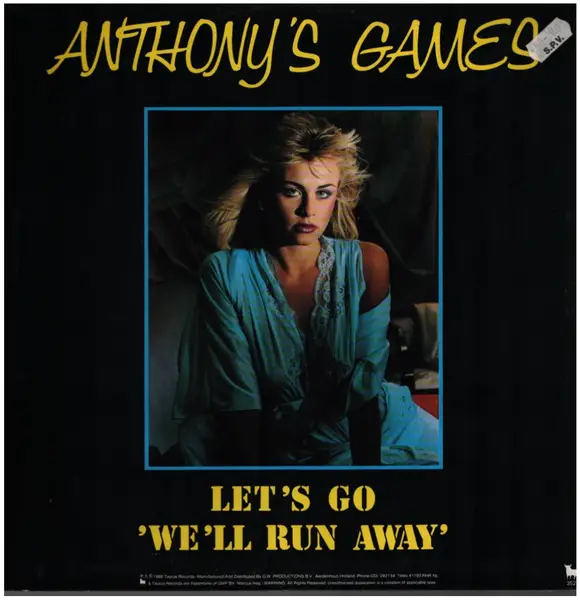 ANTHONY'S GAMES - Let's Go (We'll Run Away) - 12 inch x 1