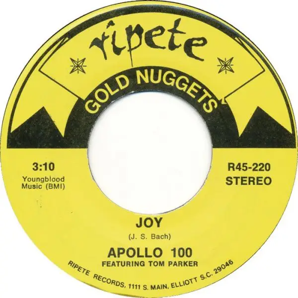 APOLLO 100 FEATURING TOM PARKER / DEE CLARK - Joy / Shook Up Over You - 7inch x 1