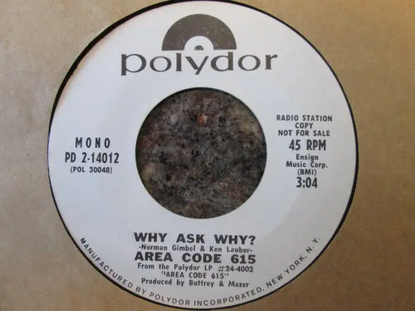 Area Code 615 Why Ask Why? / Ruby