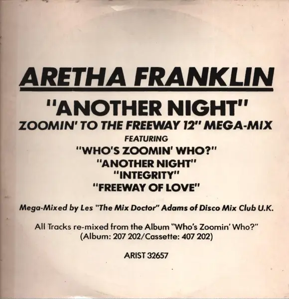 aretha franklin another night (zoomin' to the freeway 12'' mega-mix)