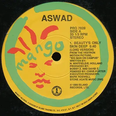 ASWAD - Beauty's Only Skin Deep - 12 inch x 1