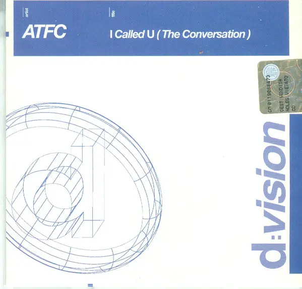 ATFC - I Called U (The Conversation) (CARDBOARD PROMO) - Disque CD single