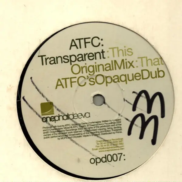 ATFC - Transparent - Disque Maxi x 1