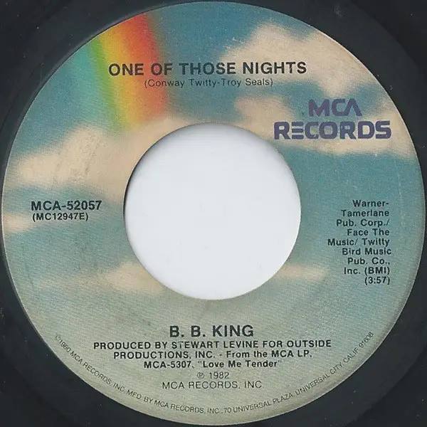 B.B. KING - One Of Those Nights - Disque 45T x 1