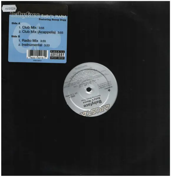 BABYFACE - Baby's Mama - Disque Maxi 45T