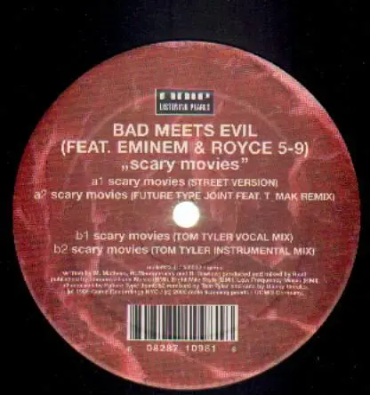 BAD MEETS EVIL FEAT. EMINEM & ROYCE DA 5'9' - Scary Movies - Disque Maxi x 1
