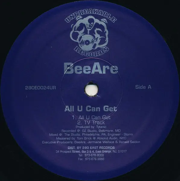 BEEARE - All U Can Get - Disque Maxi 45T