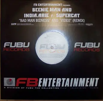 BEENIE MAN AND INDIA.ARIE F/ SUPERCAT - 'Bad Man Business' And 'Video' (Remix) - Disque Maxi x 1