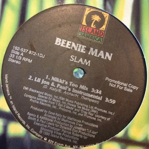 BEENIE MAN - Slam - 12 inch x 1