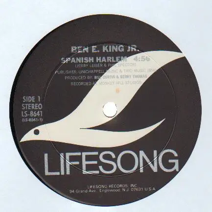 BEN E. KING, THE FATBACK BAND - Spanish Harlem / (Let Your) Body Talk - 12 inch x 1