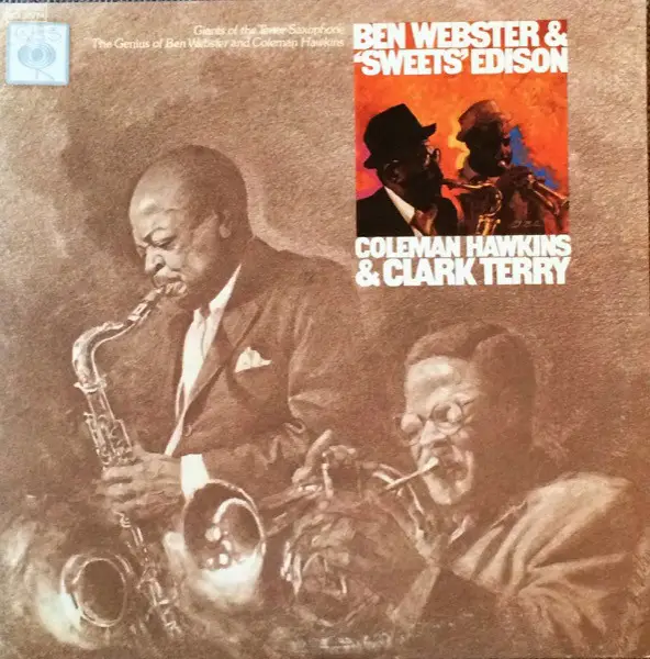 BEN WEBSTER & HARRY EDISON / COLEMAN HAWKINS & CLARK TERRY - Giants Of The Tenor Saxophone / The Genius Of Ben Webster And Coleman Hawkins - LP x 2