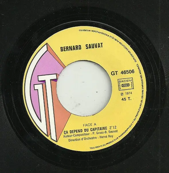 Bernard Sauvat Ca Dépend... Du Capitaine