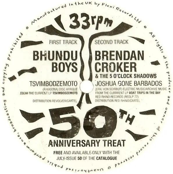 BHUNDU BOYS / BRENDAN CROKER AND THE 5 O'CLOCK SHADOWS - 50th Anniversary Treat (CLEAR) - 7inch x 1